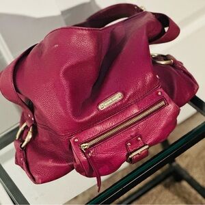 🌟 Michael Kors Bedford Large Flap Pocket Shoulder Bag - Magenta 🌟